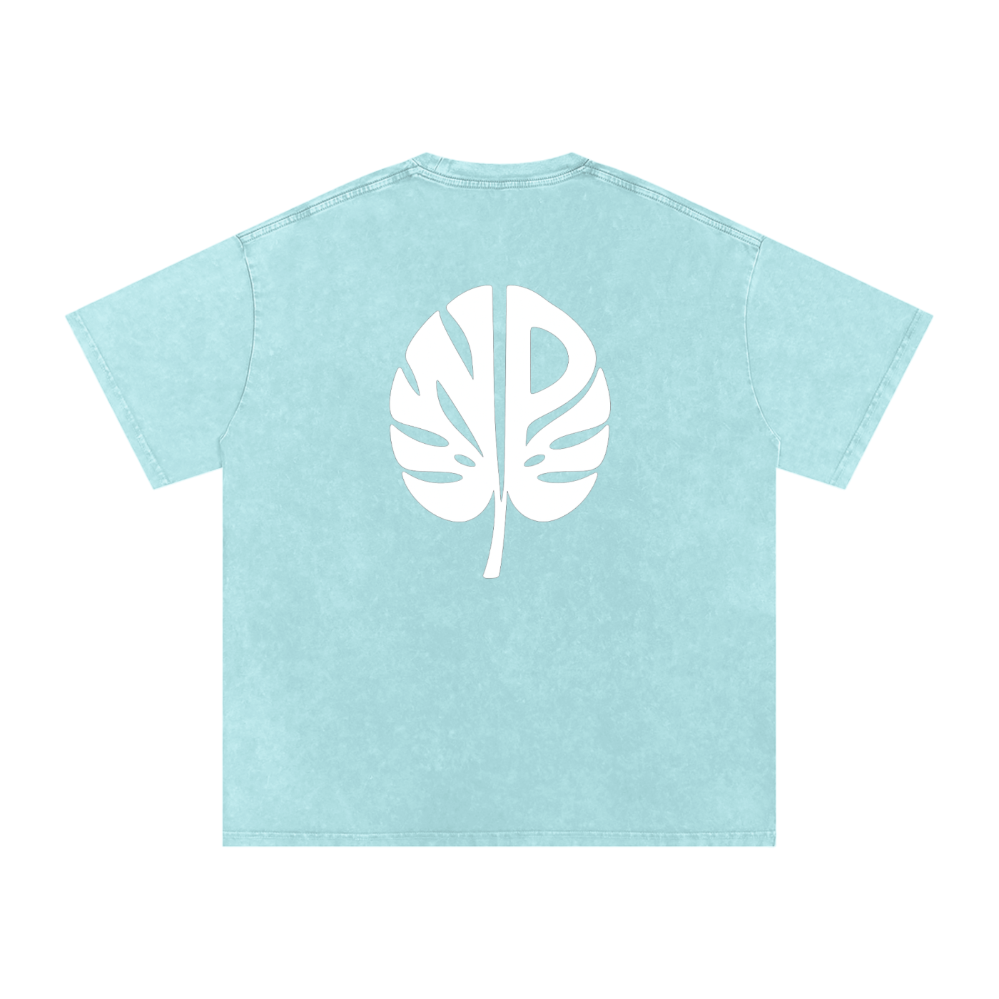 Snow Washed Natural Progression Oversized Cotton T-Shirt