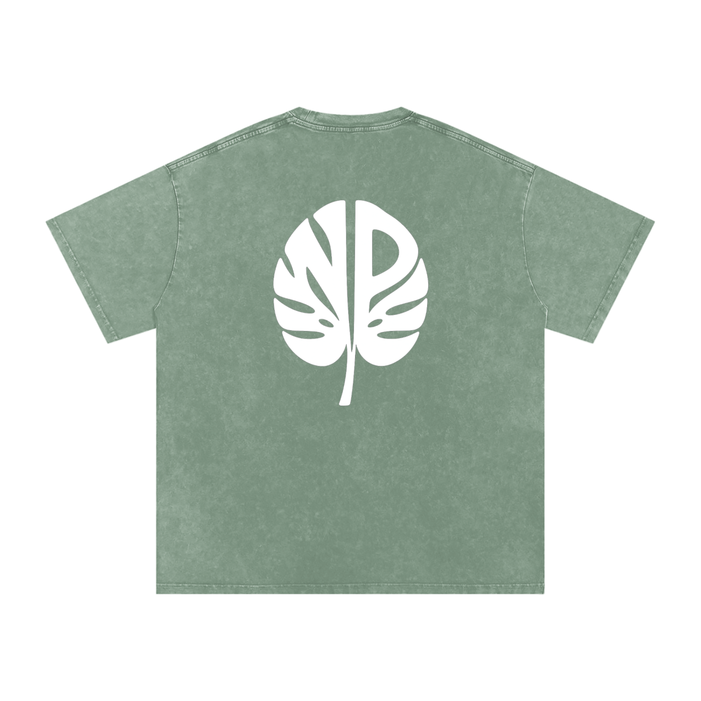 Snow Washed Natural Progression Oversized Cotton T-Shirt