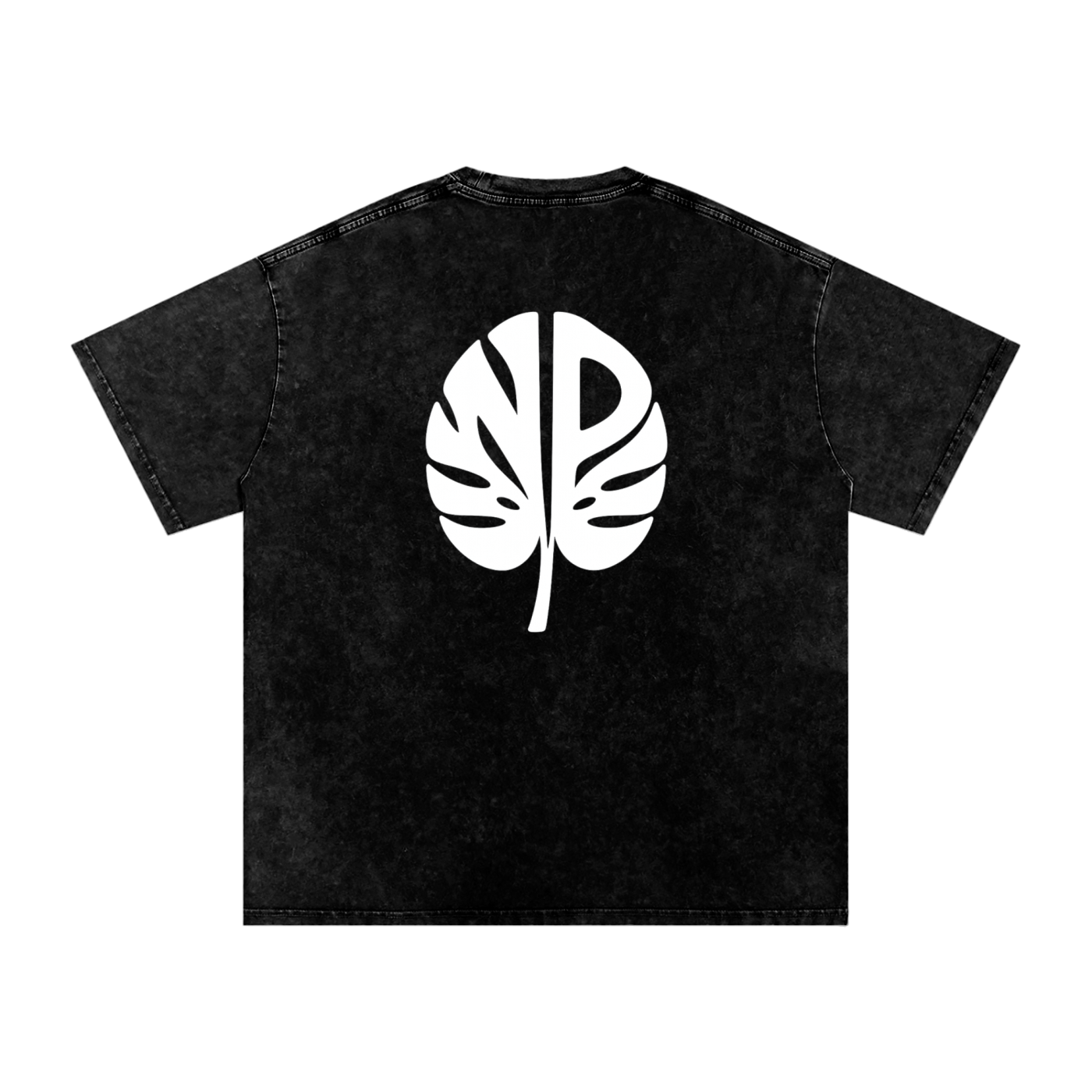Snow Washed Natural Progression Oversized Cotton T-Shirt