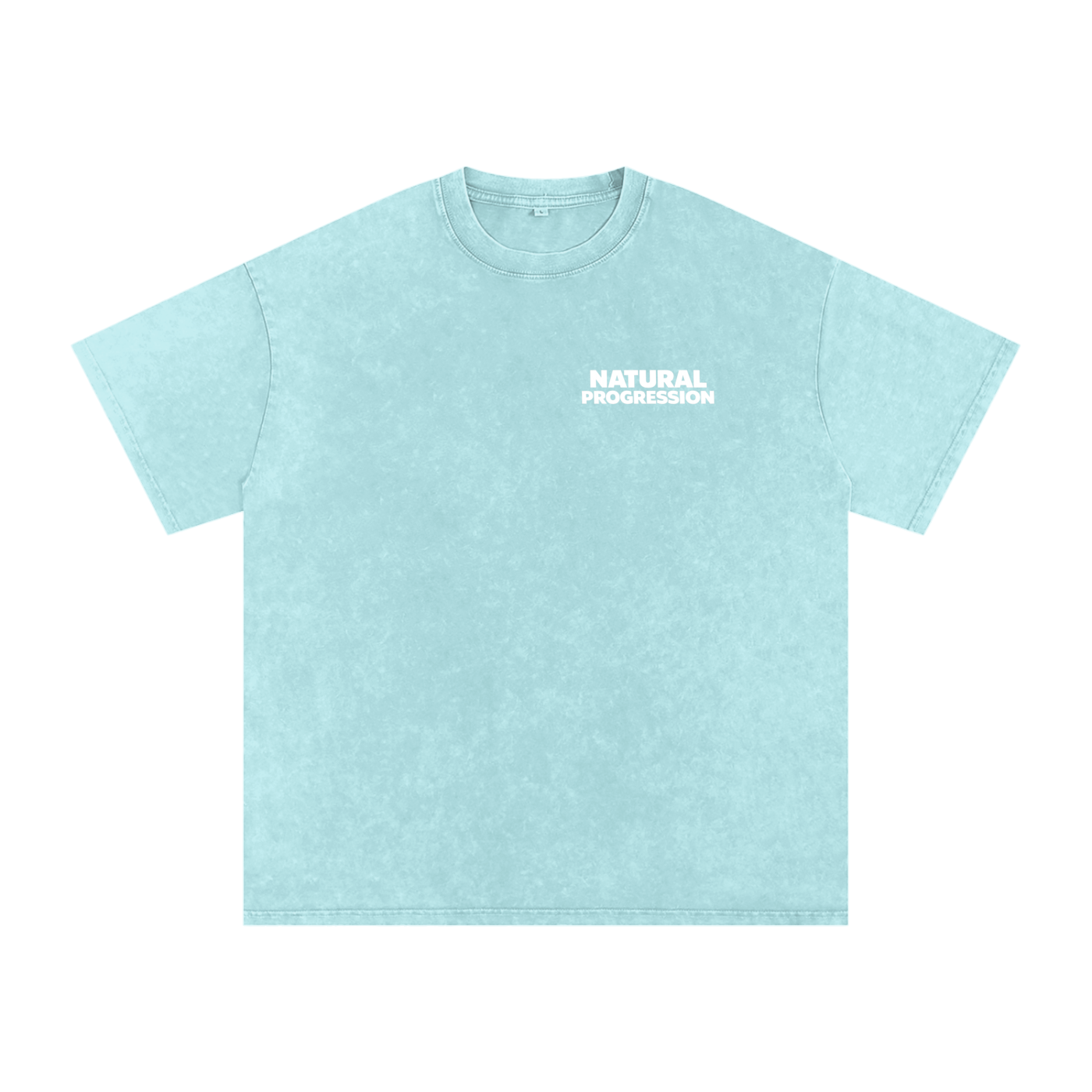 Snow Washed Natural Progression Oversized Cotton T-Shirt