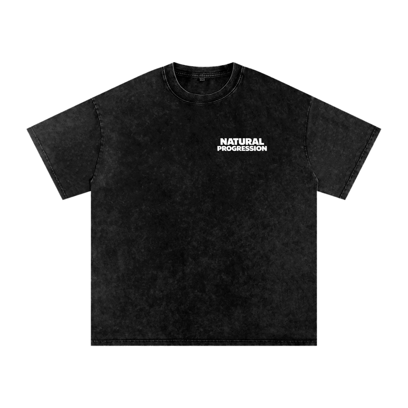 Snow Washed Natural Progression Oversized Cotton T-Shirt